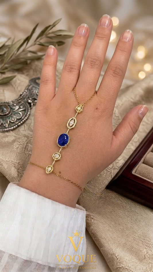 VOQUE Zarif Zirkon Detaylı Renkli Taşlı Şahmeran