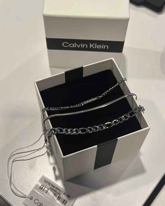 CK Silver Chain Set 3’lü