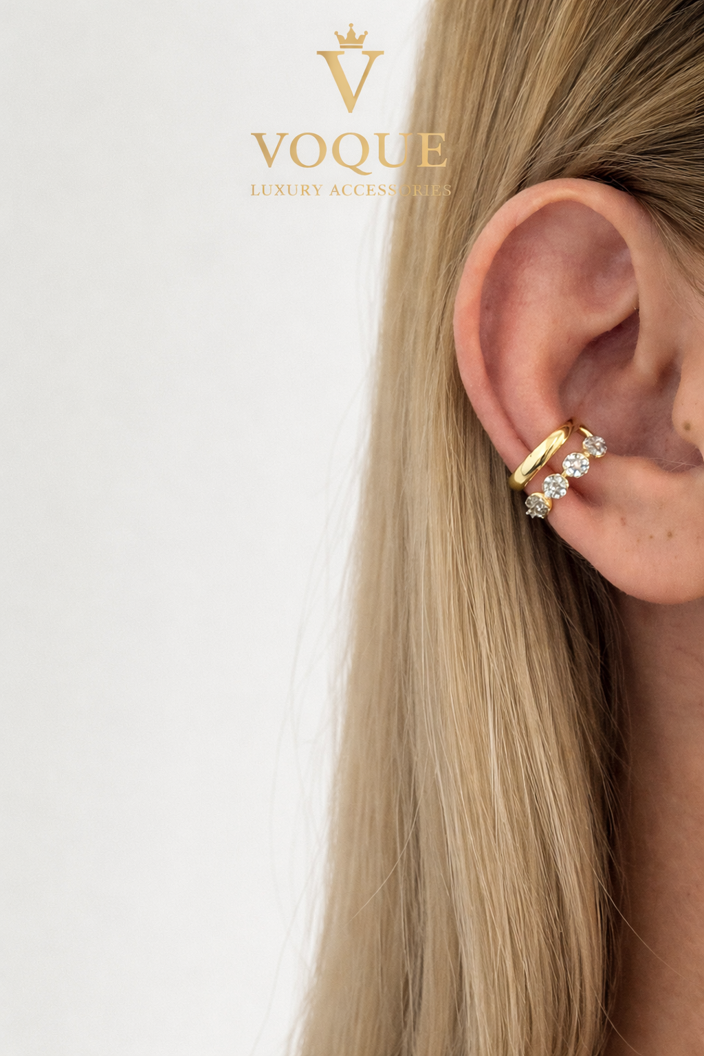 VOQUE Diamond Line Ear Cuff