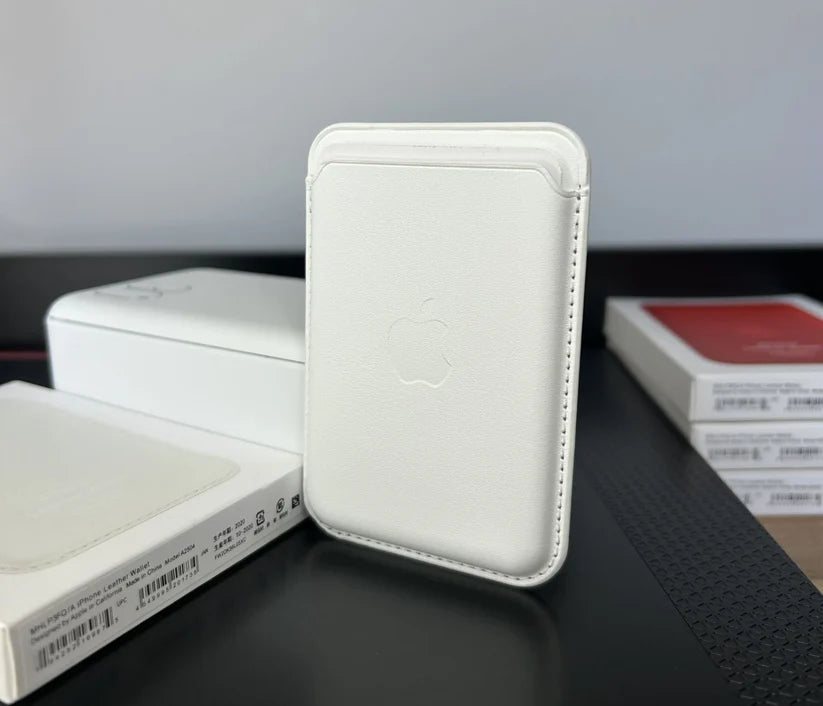 VOQUE MagSafe Premium Deri Kartlık - Beyaz