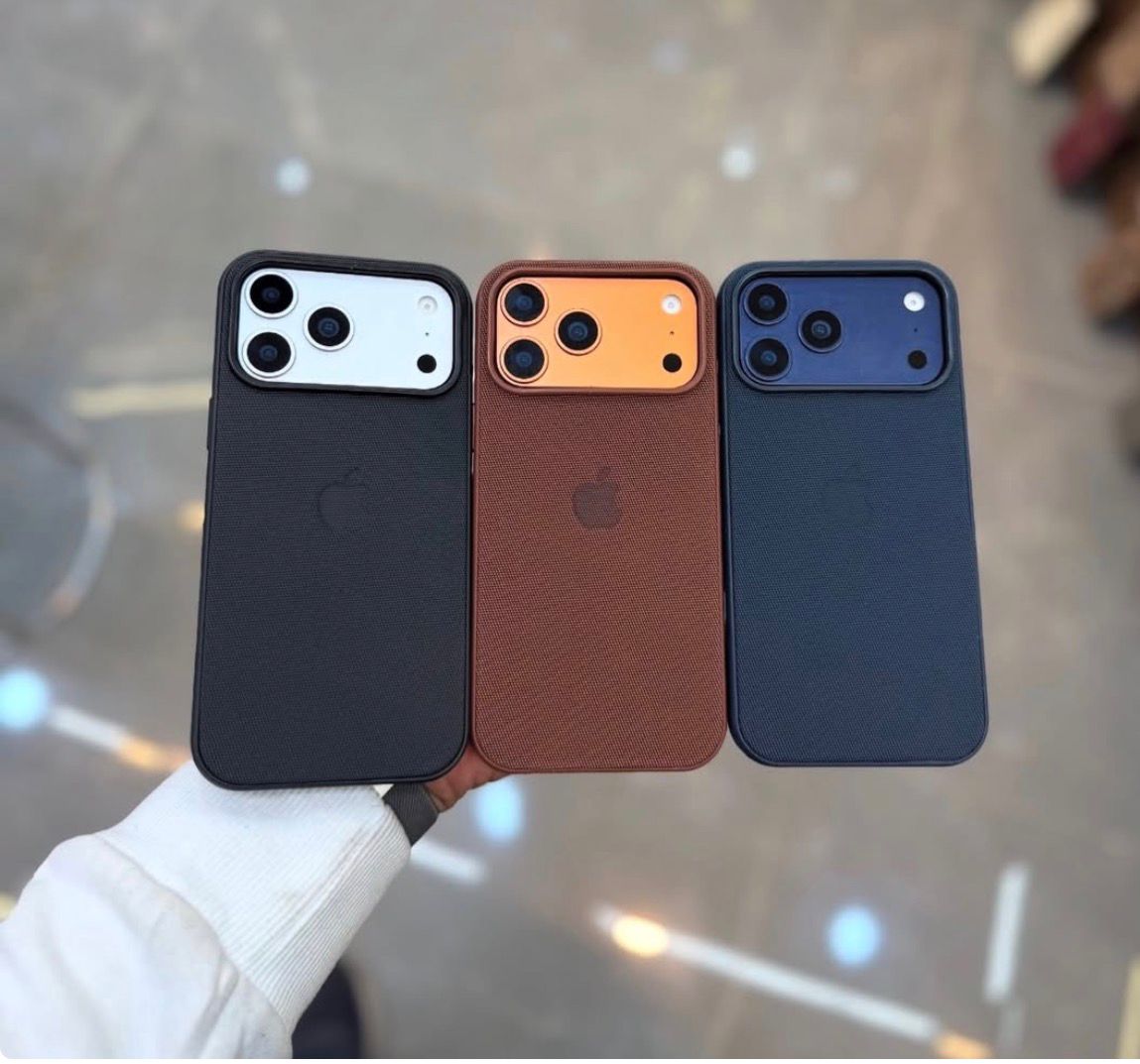 İphone MagSafe Özellikli Premium Tech Dokuma Kılıf Kahverengi