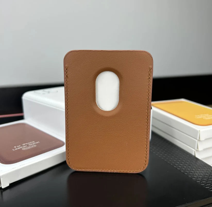 VOQUE MagSafe Premium Deri Kartlık - Kahverengi