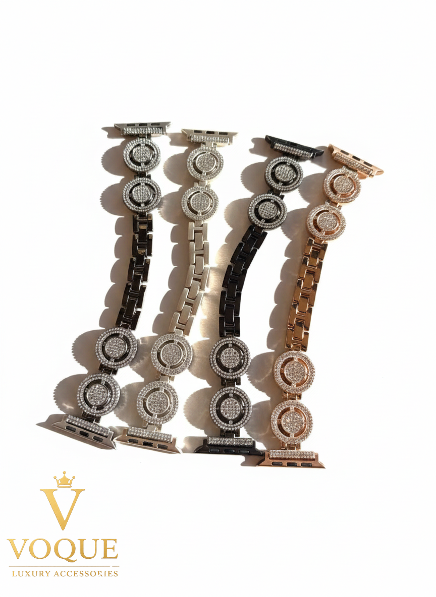 LuxeRing Taşlı Apple Watch Kordonu