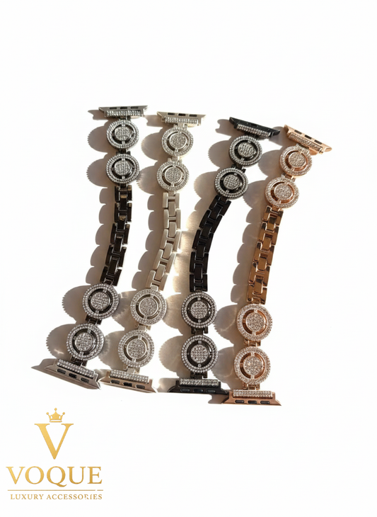 LuxeRing Taşlı Apple Watch Kordonu