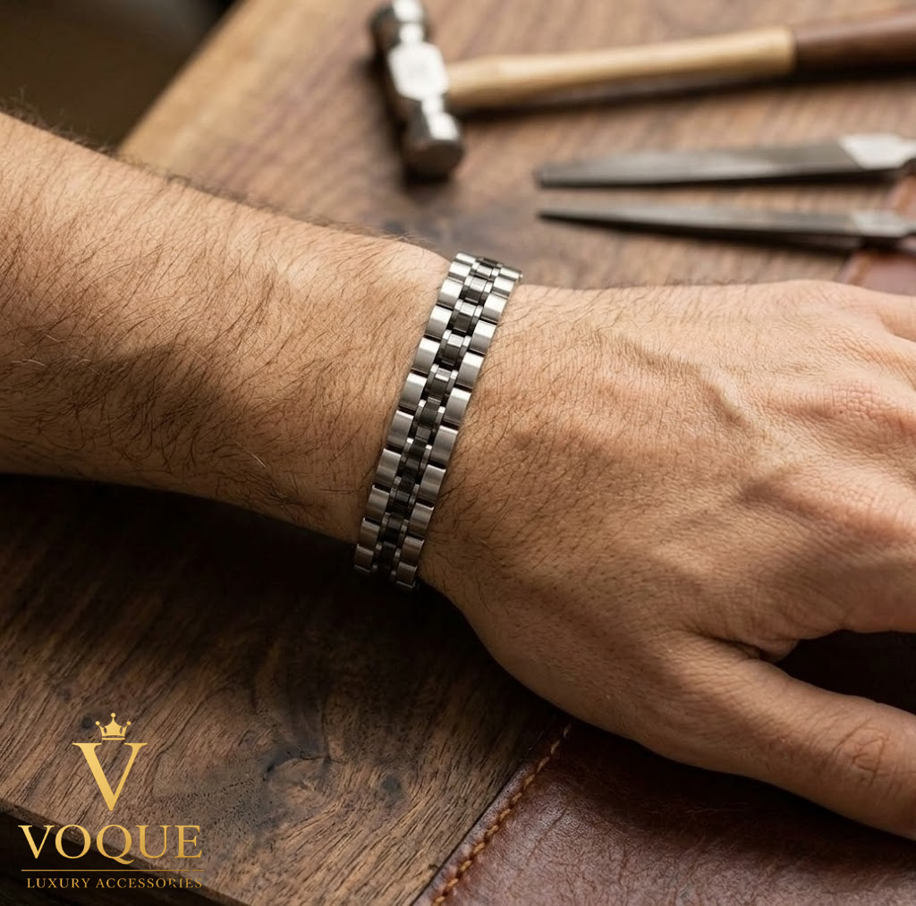 VOQUE Luxe Premium Bakla Tasarım Paslanmaz Çelik Bileklik