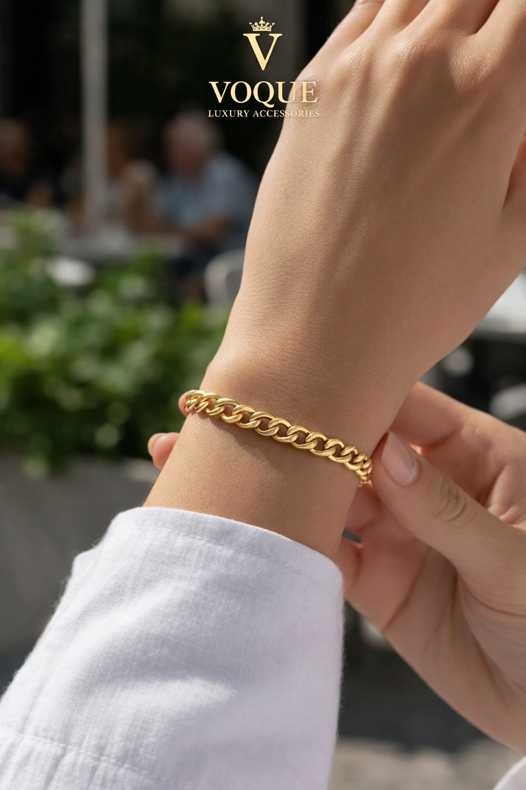VOQUE Zincir Gold Bileklik