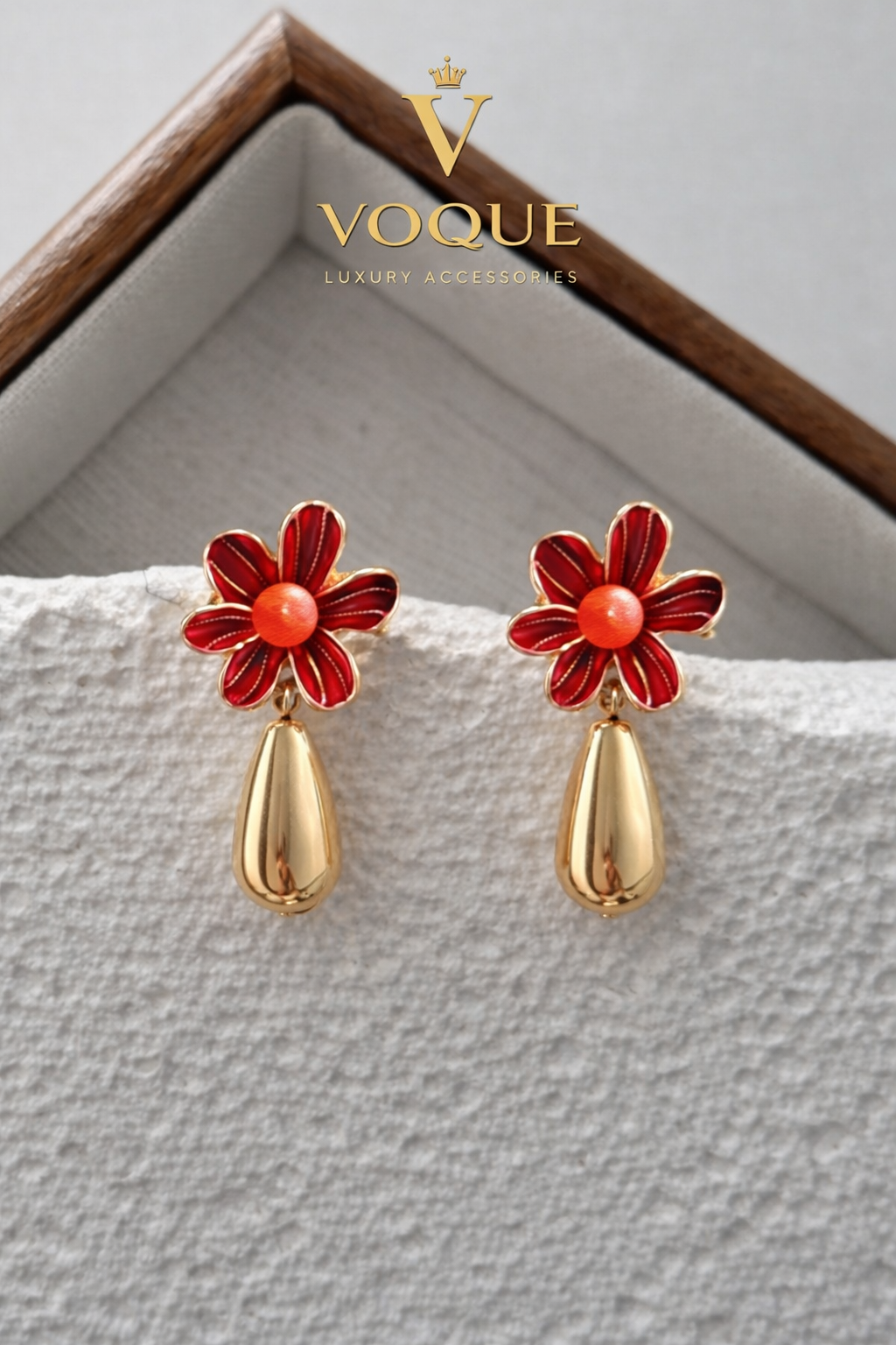 VOQUE Scarlet Flora Küpe