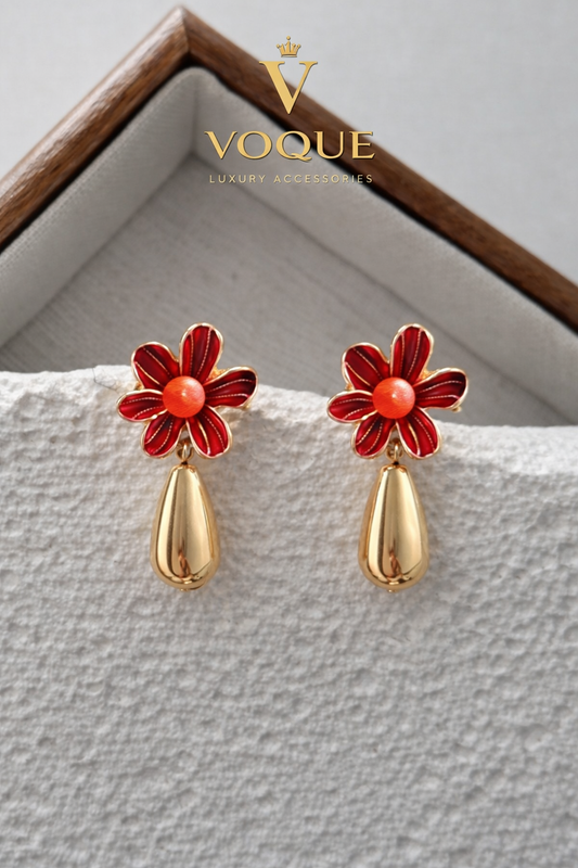 VOQUE Scarlet Flora Küpe