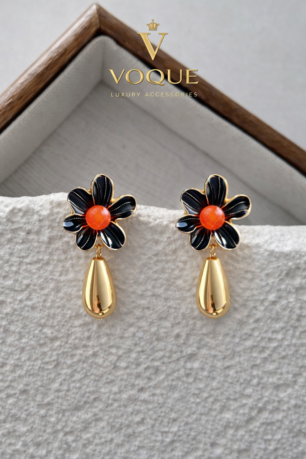 VOQUE Noir Flora Küpe