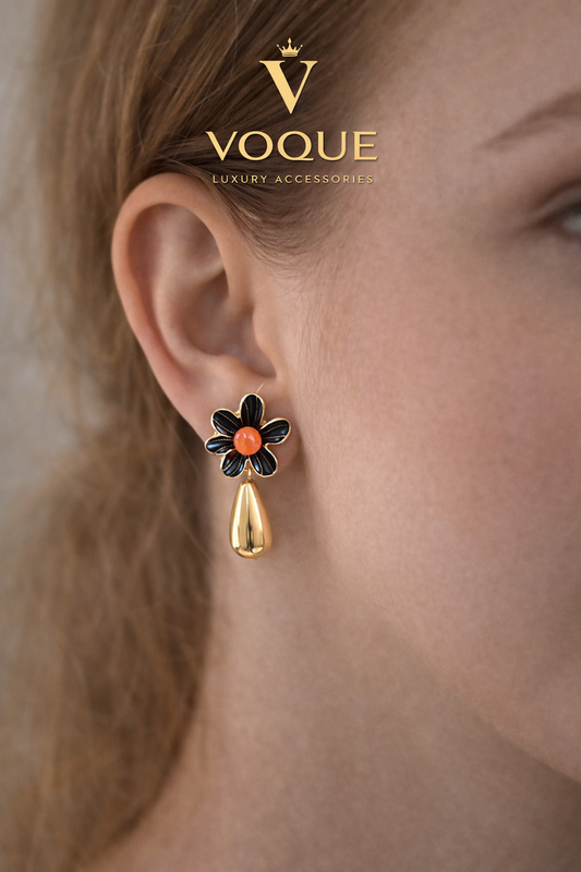 VOQUE Noir Flora Küpe