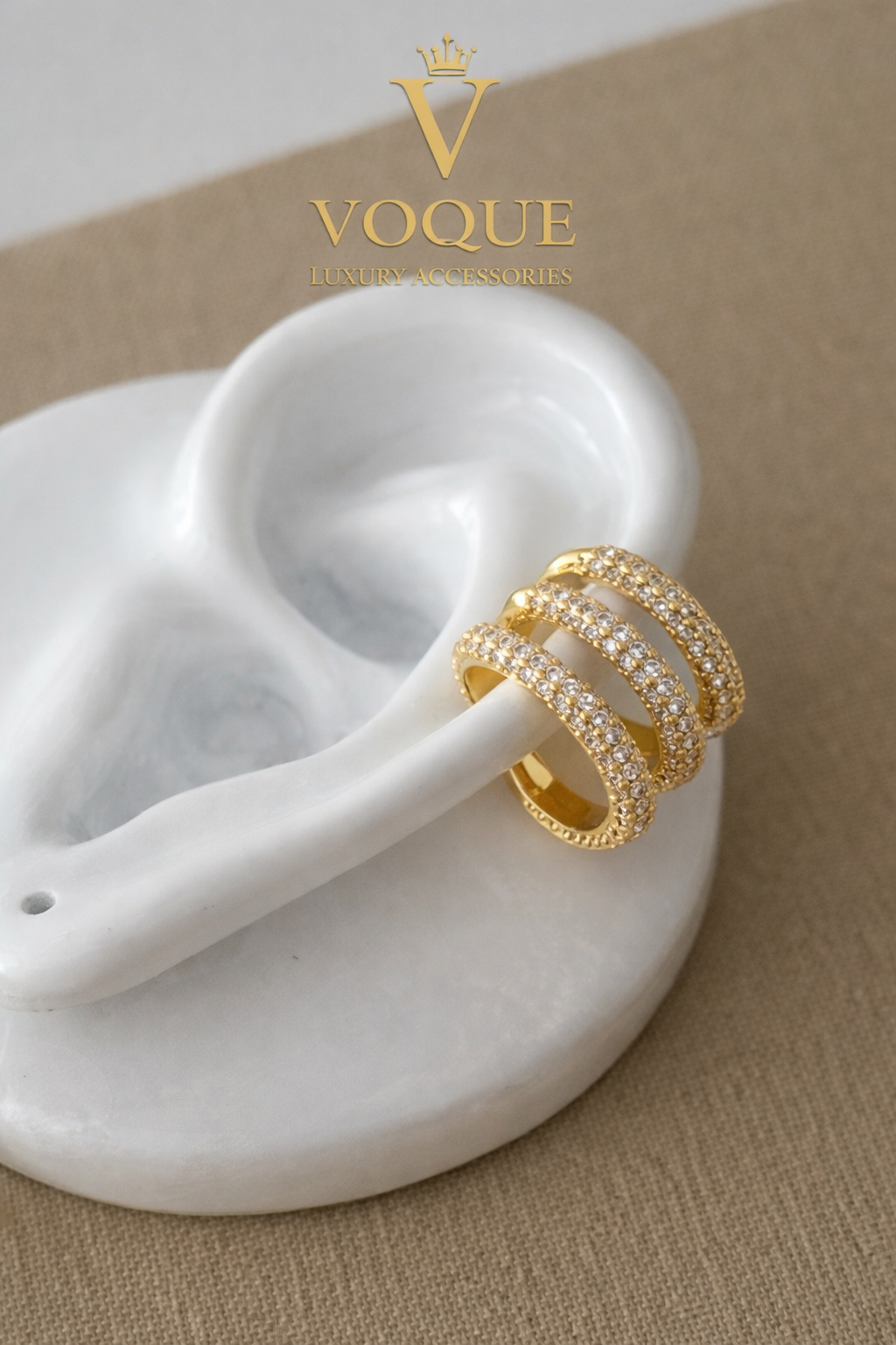 VOQUE Triple Shine Ear Cuff
