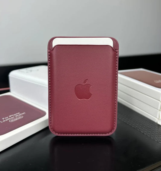 VOQUE MagSafe Premium Deri Kartlık -Bordo