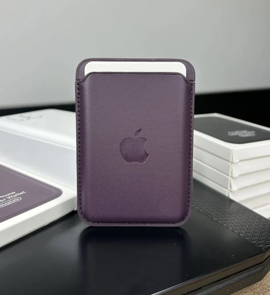 VOQUE MagSafe Premium Deri Kartlık - Mor