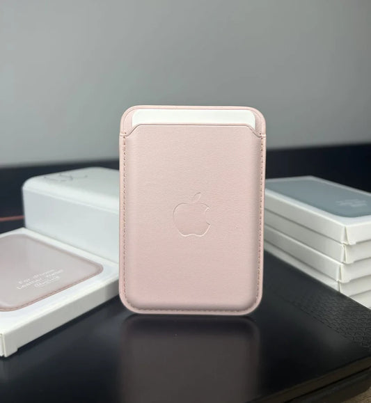 VOQUE MagSafe Premium Deri Kartlık - Pudra