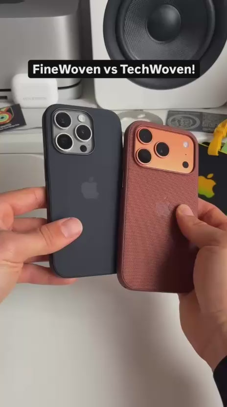 İphone MagSafe Özellikli Premium Tech Dokuma Kılıf Kahverengi