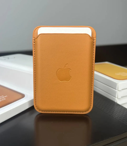 VOQUE MagSafe Premium Deri Kartlık - Turuncu